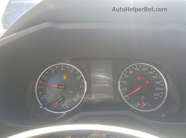 2T3R1RFV9MC202365 2021 TOYOTA RAV4 Gray Вид щитка приладів