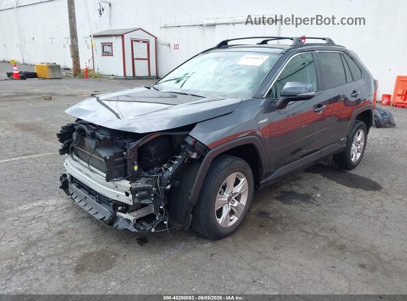 2T3R6RFV5MW015575 2021 TOYOTA RAV4 HYBRID Gray Vista tres cuartos delantera izquierda