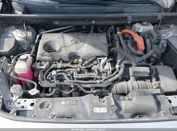 2T3R6RFV7LW001496 2020 TOYOTA RAV4 HYBRID Silver Widok z tyłu