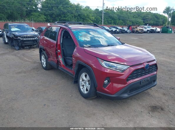 2T3R6RFVXMW016849 2021 TOYOTA RAV4 HYBRID Red Դիմացի տեսք