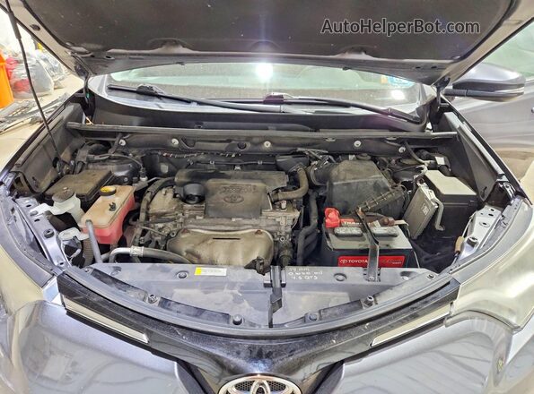 2T3RFREV0GW464054 2016 TOYOTA RAV4 Gray Вид підкапотного простору