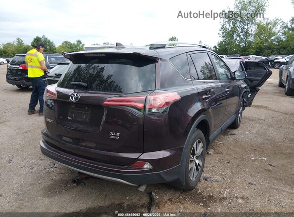 2T3RFREV0JW825371 2018 TOYOTA RAV4 Purple Задня права чверть