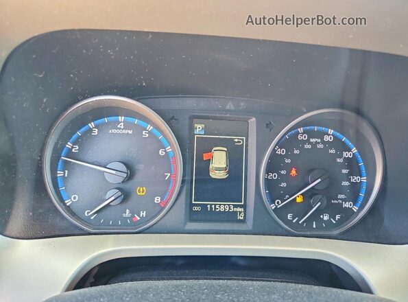 2T3RFREV1HW577075 2017 TOYOTA RAV4 Purple Instrument cluster view