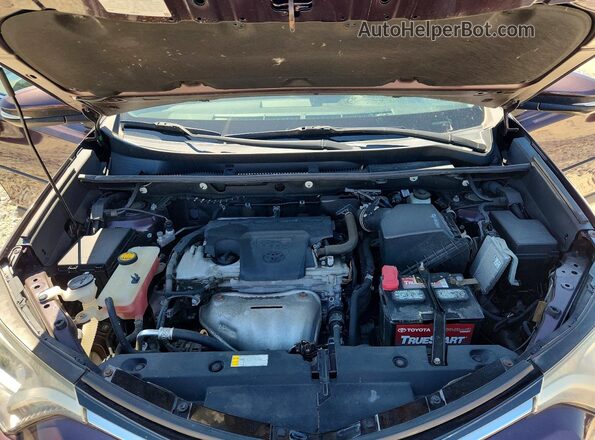 2T3RFREV1HW577075 2017 TOYOTA RAV4 Purple Engine compartment view
