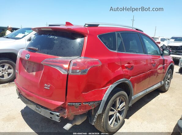2T3RFREV1HW587704 2017 TOYOTA RAV4 Красный Задняя правая четверть