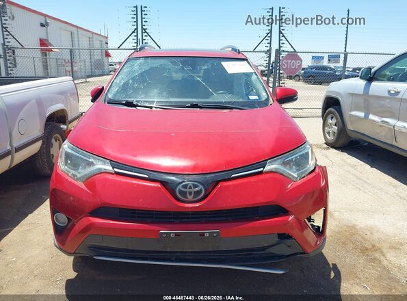 2T3RFREV1HW587704 2017 TOYOTA RAV4 Красный Вид задней части салона