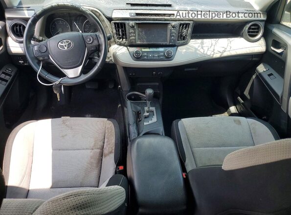 2T3RFREV1HW615193 2017 TOYOTA RAV4 Silver Dashboard view