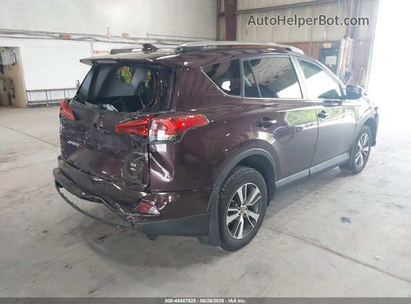 2T3RFREV1JW781073 2018 TOYOTA RAV4 Purple Задня права чверть