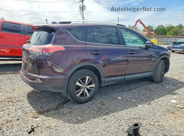 2T3RFREV3GW469538 2016 TOYOTA RAV4 Темно-бордовый Задняя правая четверть