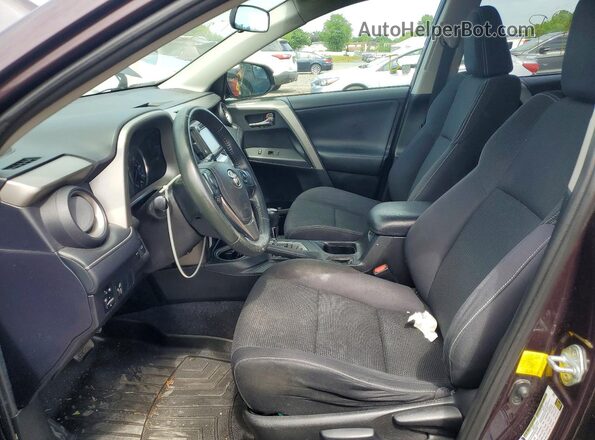 2T3RFREV3GW469538 2016 TOYOTA RAV4 Темно-бордовый Вид салона спереди