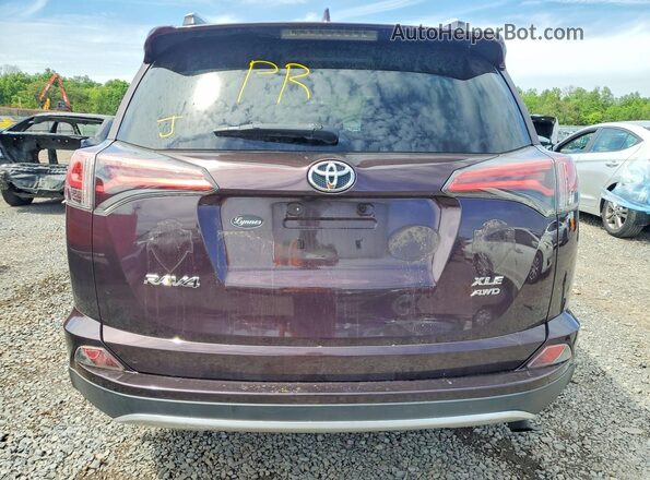 2T3RFREV3GW469538 2016 TOYOTA RAV4 Темно-бордовый Вид сзади