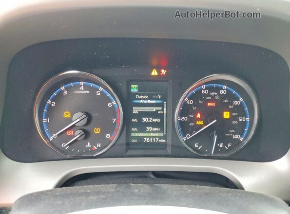 2T3RFREV3GW535649 2016 TOYOTA RAV4 White Вид щитка приладів