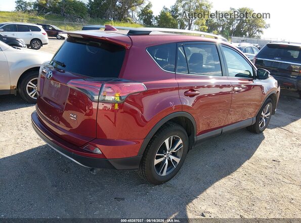 2T3RFREV3JW715737 2018 TOYOTA RAV4 Red Задня права чверть