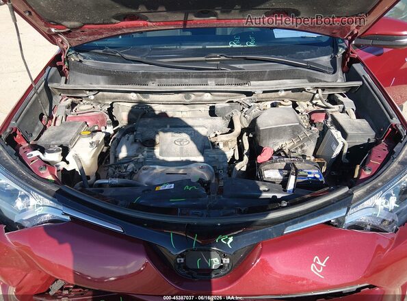 2T3RFREV3JW715737 2018 TOYOTA RAV4 Red Вид ззаду