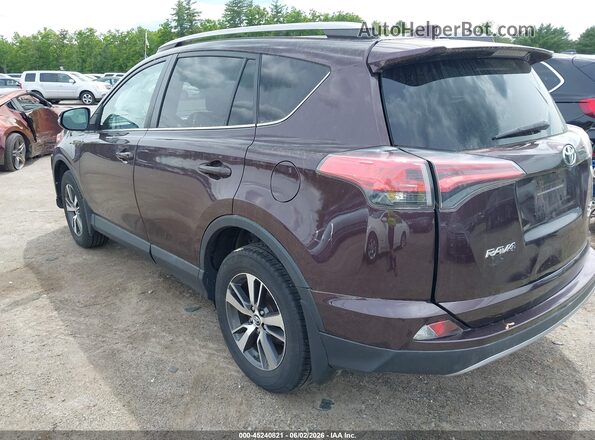 2T3RFREV3JW733607 2018 TOYOTA RAV4 Темно-бордовый Задняя левая четверть