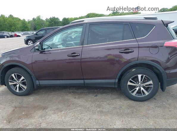 2T3RFREV3JW733607 2018 TOYOTA RAV4 Темно-бордовый Панорамный вид салона 360°