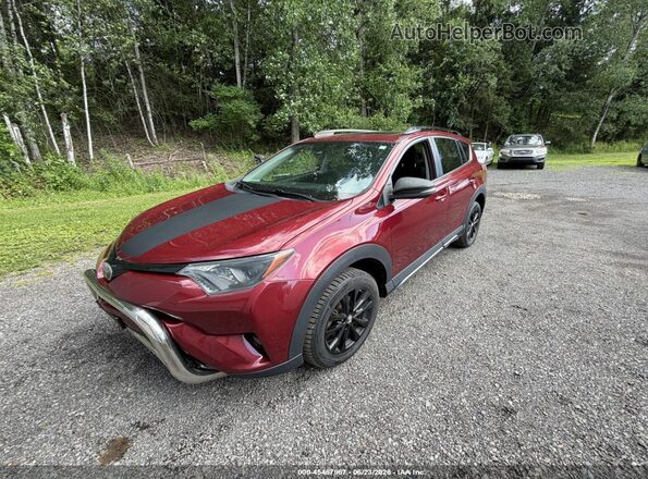 2T3RFREV4JW766535 2018 TOYOTA RAV4 Red Front left