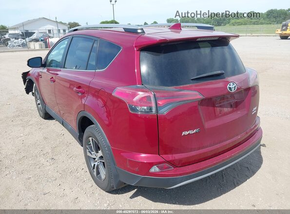 2T3RFREV4JW817810 2018 TOYOTA RAV4 Red Հետևի ձախ