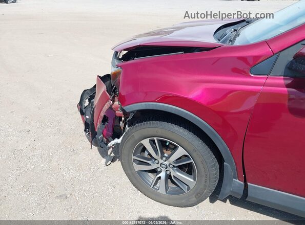 2T3RFREV4JW817810 2018 TOYOTA RAV4 Red Դիմացի տեսք