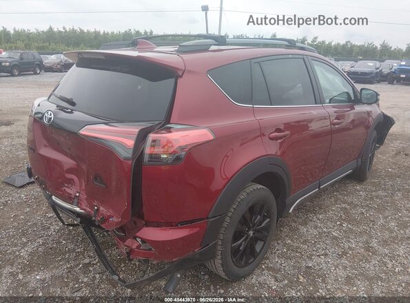 2T3RFREV4JW836096 2018 TOYOTA RAV4 Red Trasero derecho