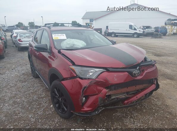2T3RFREV4JW836096 2018 TOYOTA RAV4 Red Vista frontal