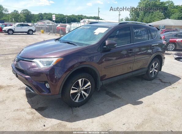 2T3RFREV5GW440560 2016 TOYOTA RAV4 Burgundy Առջևի ձախ երեք քառորդ տեսարան
