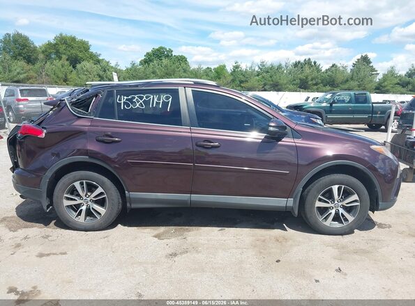 2T3RFREV5GW440560 2016 TOYOTA RAV4 Burgundy Սալոնի հետևի տեսք