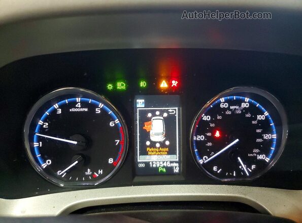 2T3RFREV5GW452305 2016 TOYOTA RAV4 Silver Вид щитка приладів