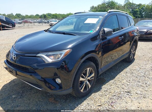 2T3RFREV5GW463966 2016 TOYOTA RAV4 Black წინა მარცხენა ხედი სამი მეოთხედიდან
