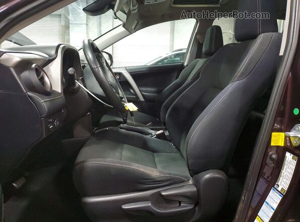 2T3RFREV5HW607792 2017 TOYOTA RAV4 Purple Вид салону спереду