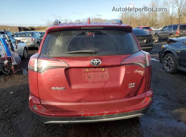 2T3RFREV5JW698102 2018 TOYOTA RAV4 Burgundy Rear view
