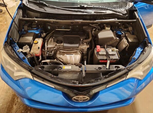2T3RFREV5JW798619 2018 TOYOTA RAV4 Blue ძრავის განყოფილების ხედი