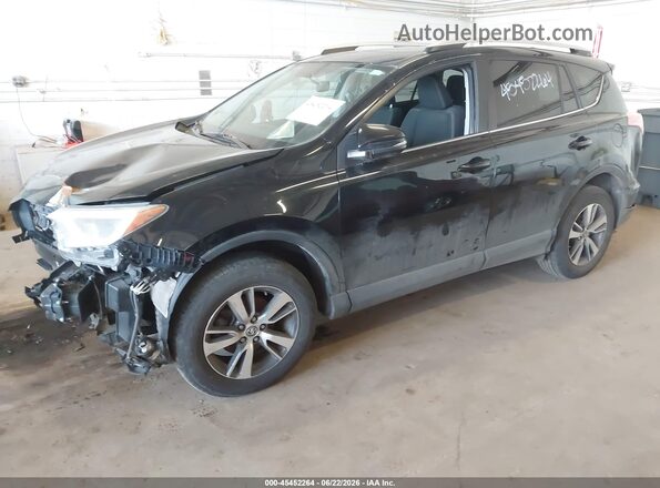 2T3RFREV6GW495339 2016 TOYOTA RAV4 Black Առջևի ձախ երեք քառորդ տեսարան