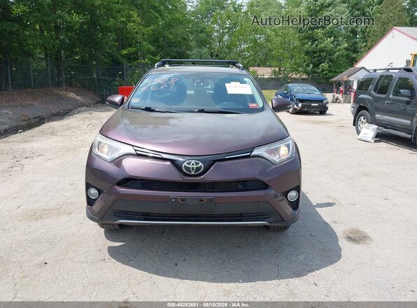 2T3RFREV6HW670304 2017 TOYOTA RAV4 Burgundy ხელსაწყოთა პანელის ხედი