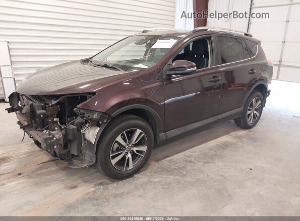 2T3RFREV6JW760090 2018 TOYOTA RAV4 Burgundy Przód lewy
