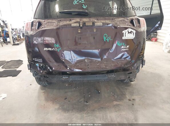 2T3RFREV6JW760090 2018 TOYOTA RAV4 Burgundy Widok z przodu