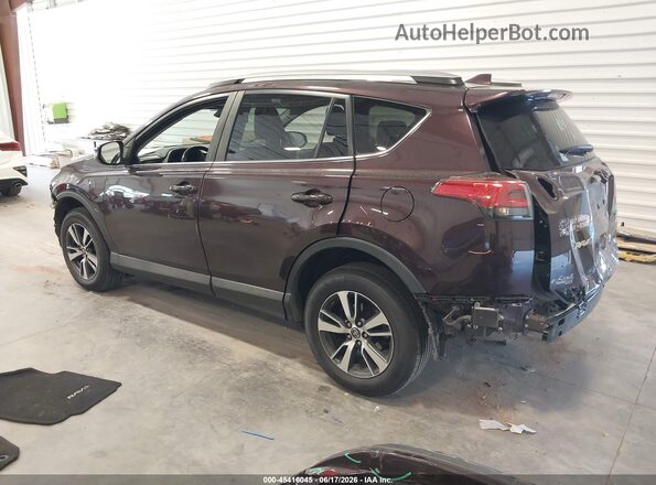 2T3RFREV6JW760090 2018 TOYOTA RAV4 Burgundy Tył lewy