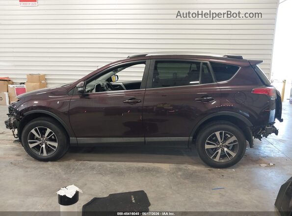 2T3RFREV6JW760090 2018 TOYOTA RAV4 Burgundy Widok wnętrza 360 stopni