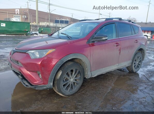 2T3RFREV7JW731813 2018 TOYOTA RAV4 Red Vista tres cuartos delantera izquierda