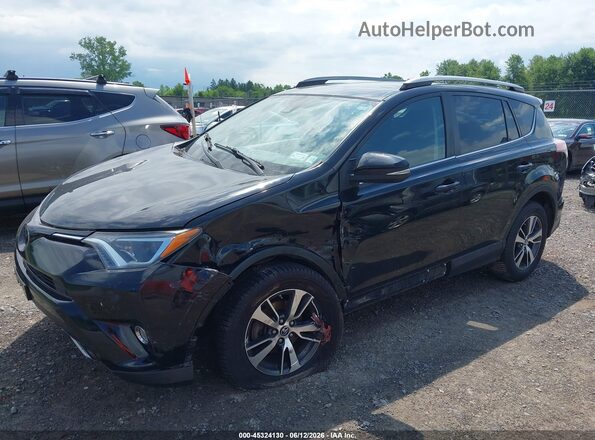 2T3RFREV8JW840037 2018 TOYOTA RAV4 Black Առջևի ձախ երեք քառորդ տեսարան