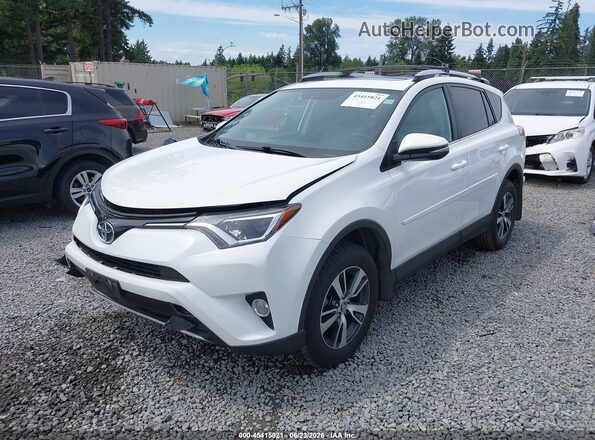 2T3RFREV9GW466160 2016 TOYOTA RAV4 White Առջևի ձախ երեք քառորդ տեսարան