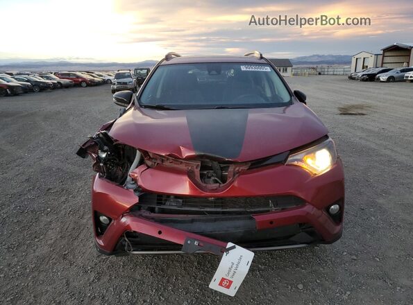 2T3RFREVXJW742935 2018 TOYOTA RAV4 Burgundy Front view