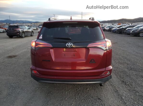 2T3RFREVXJW742935 2018 TOYOTA RAV4 Burgundy Rear view