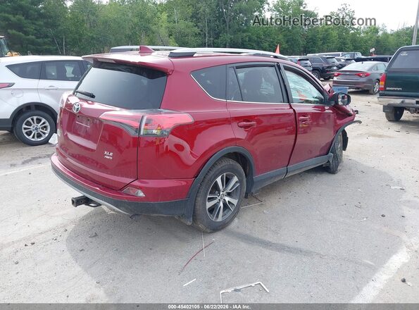 2T3RFREVXJW833929 2018 TOYOTA RAV4 Red უკანა მარჯვენა