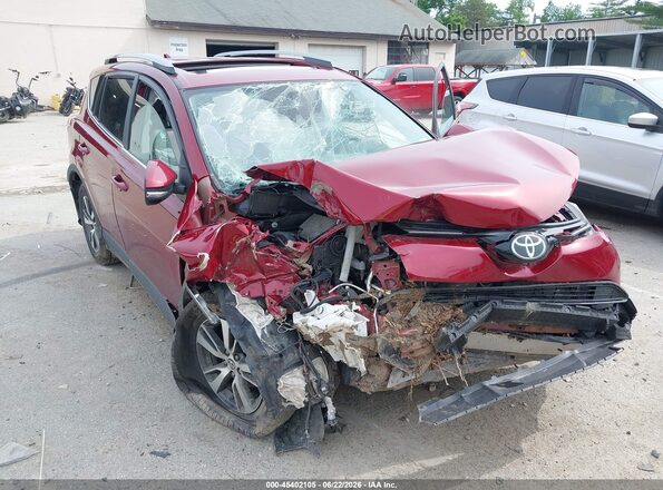 2T3RFREVXJW833929 2018 TOYOTA RAV4 Red წინა ხედი