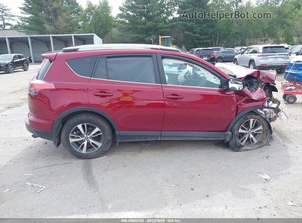 2T3RFREVXJW833929 2018 TOYOTA RAV4 Red უკანა სალონის ხედი