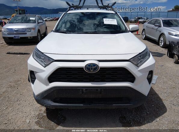 2T3RWRFV0LW079649 2020 TOYOTA RAV4 HYBRID White Instrument cluster view