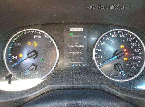 2T3RWRFV1LW066831 2020 TOYOTA RAV4 Black ხელსაწყოთა პანელის ხედი