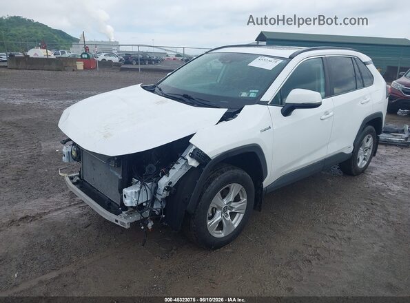 2T3RWRFV1MW117133 2021 TOYOTA RAV4 HYBRID Белый Передняя левая четверть