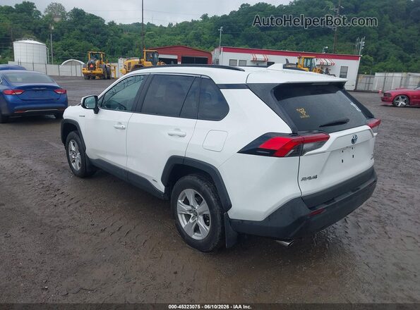2T3RWRFV1MW117133 2021 TOYOTA RAV4 HYBRID Белый Задняя левая четверть